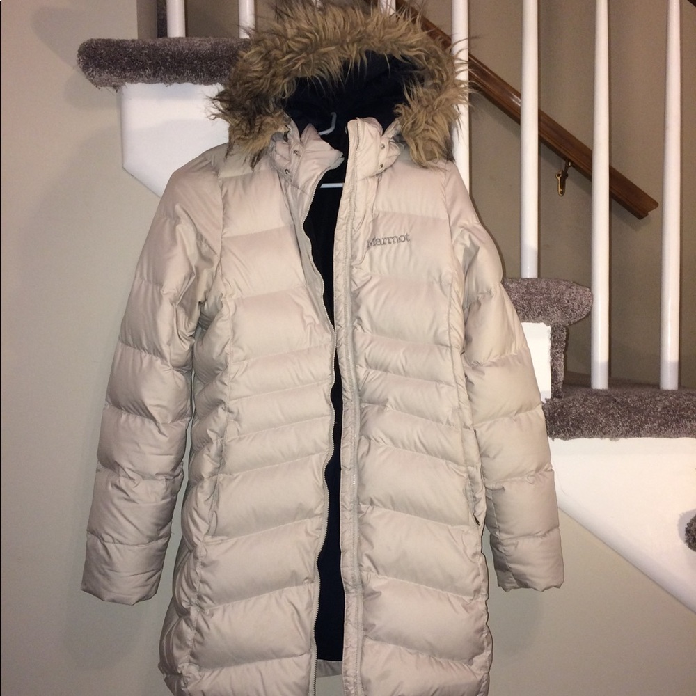 Marmot goose down long jacket (medium)